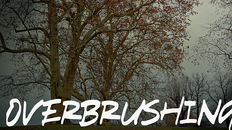 Overbrushing Font Family