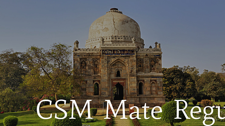 AOQCSM+Mate-Regular Font