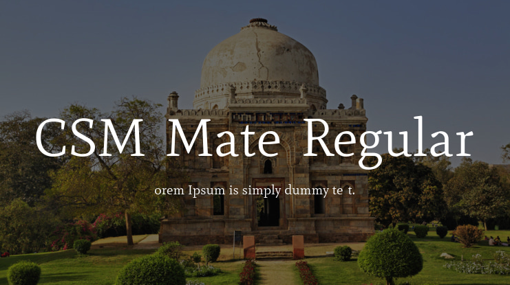 AOQCSM+Mate-Regular Font