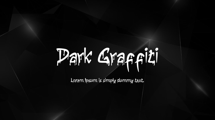Dark Graffiti Font
