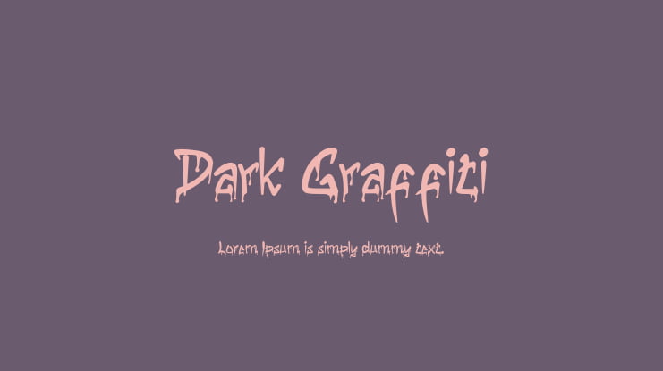 Dark Graffiti Font