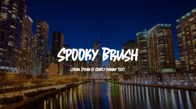 Spooky Brush Font