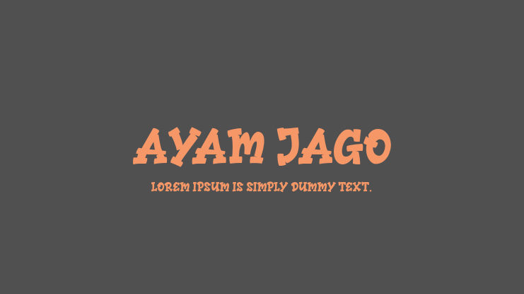 Ayam Jago Font