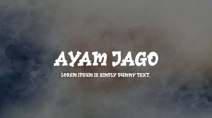 Ayam Jago Font
