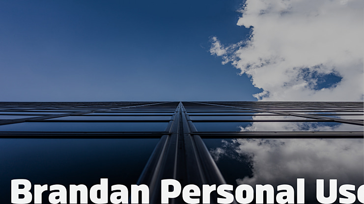 Brandan Personal Use Font