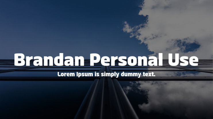 Brandan Personal Use Font