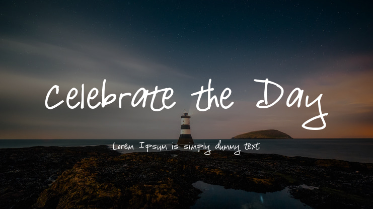 Celebrate the Day Font