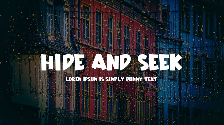 Hide And Seek Font