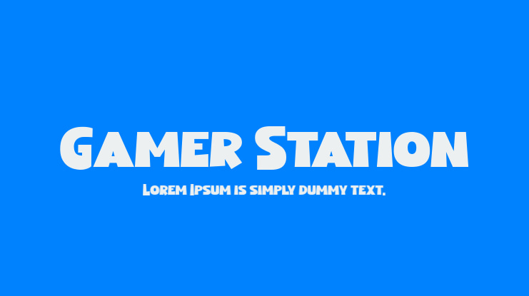 Gamer Station Font Family