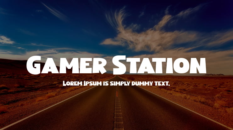 Gamer Station Font Family