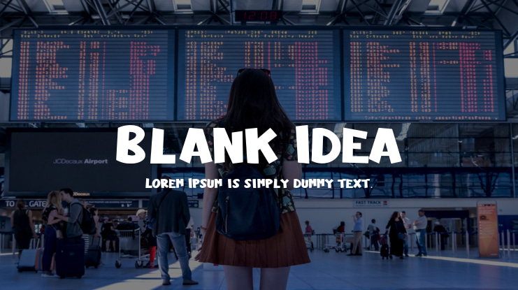 Blank Idea Font