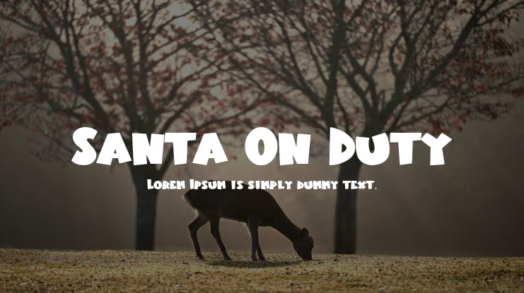Santa On Duty Font
