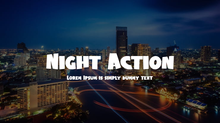 Night Action Font