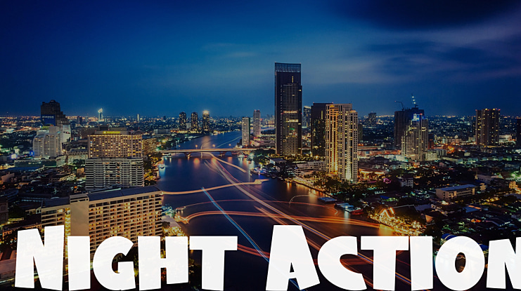 Night Action Font