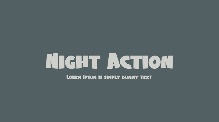 Night Action Font