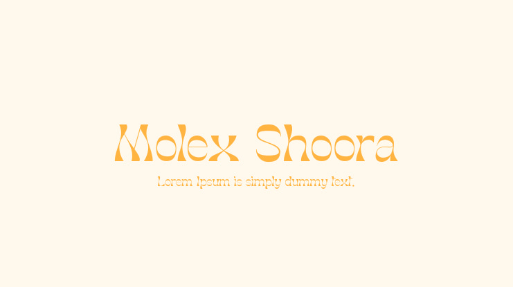 Molex Shoora Font