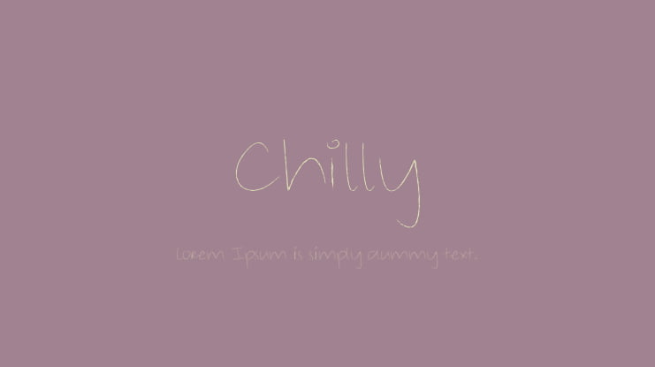 Chilly Font