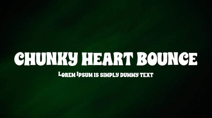CHUNKY HEART BOUNCE Font Family