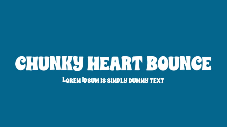 CHUNKY HEART BOUNCE Font Family