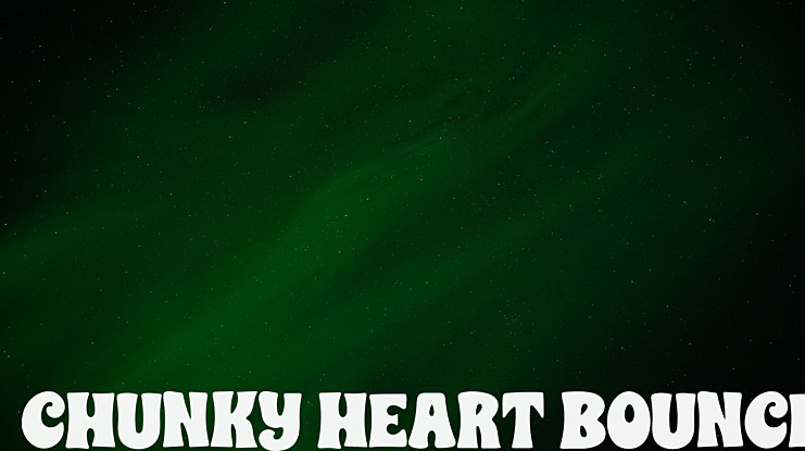 CHUNKY HEART BOUNCE Font Family