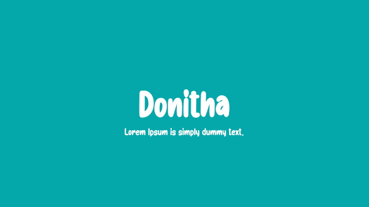 Donitha Font Family