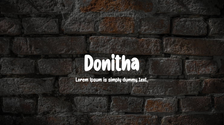 Donitha Font Family