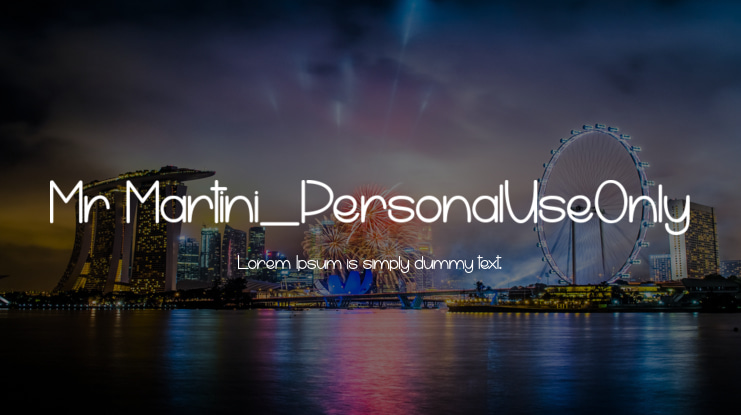 Mr Martini_PersonalUseOnly Font