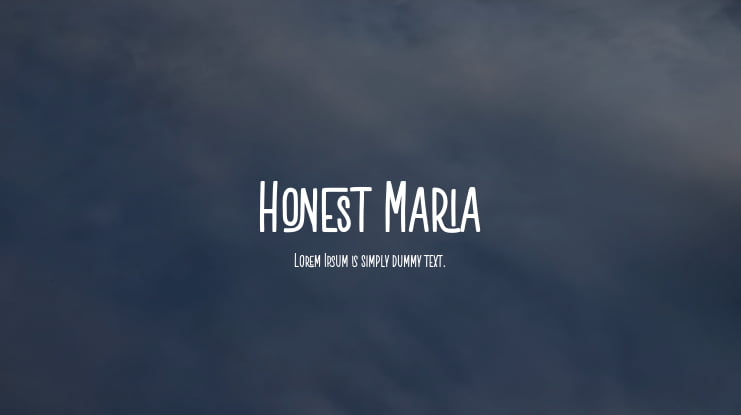 Honest Maria Font
