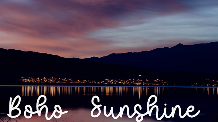 Boho Sunshine 1 Font Family