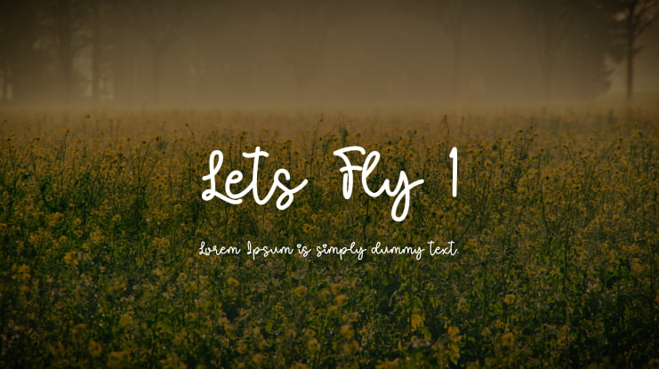 Lets Fly 1 Font Family