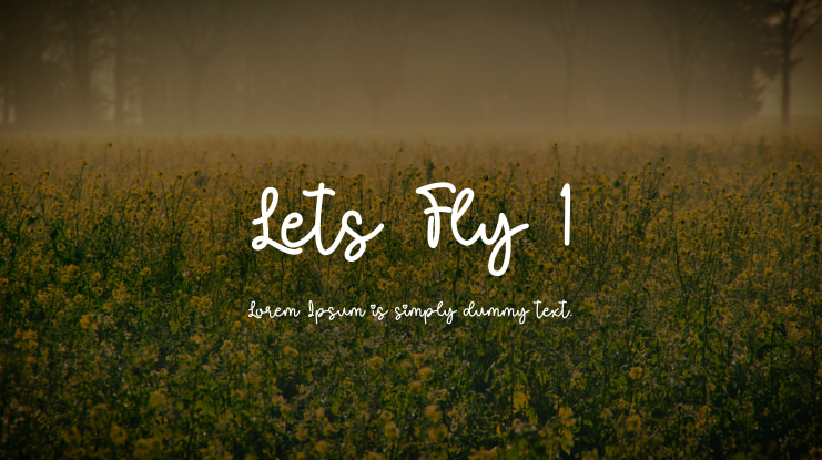Lets Fly 1 Font Family