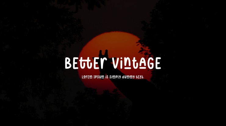 Better Vintage Font