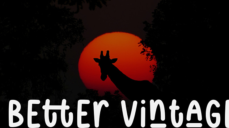 Better Vintage Font