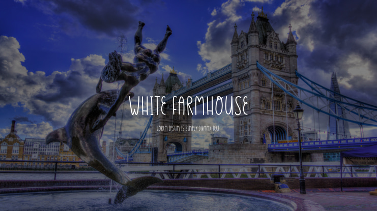 White Farmhouse Font