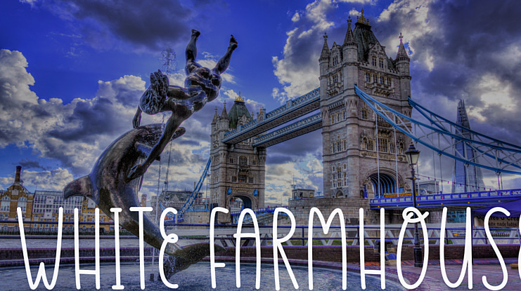 White Farmhouse Font