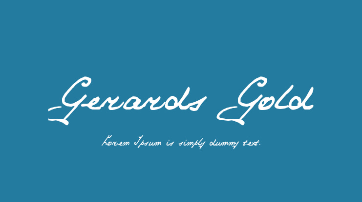 Gerards Gold Font