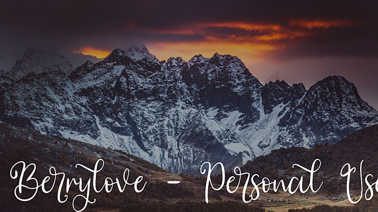 Berrylove - Personal Use Font