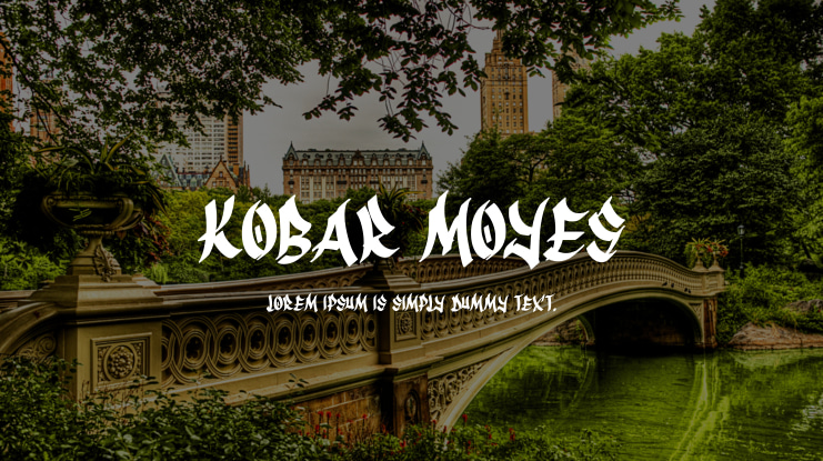 Kobar Moyes Font