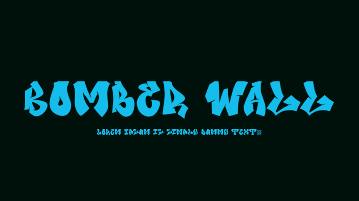 Bomber Wall Font