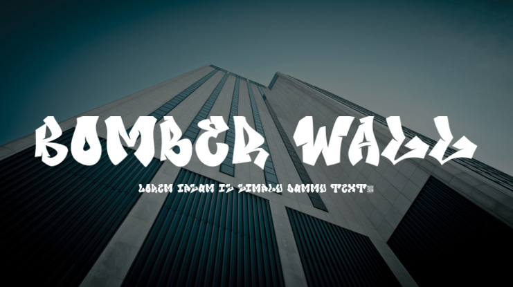 Bomber Wall Font