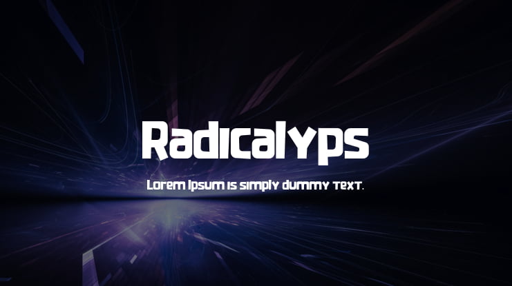 Radicalyps Font