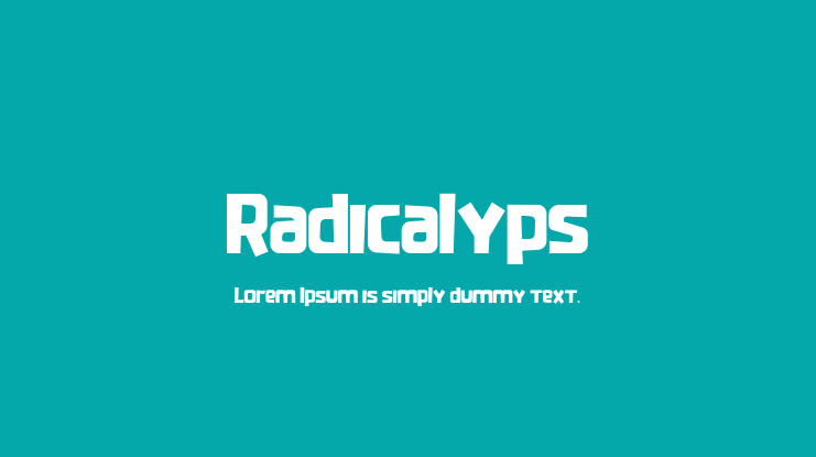 Radicalyps Font