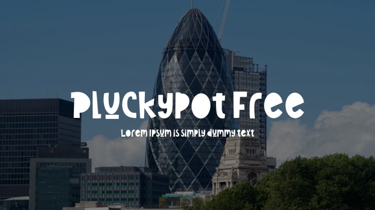 Pluckypot Free Font
