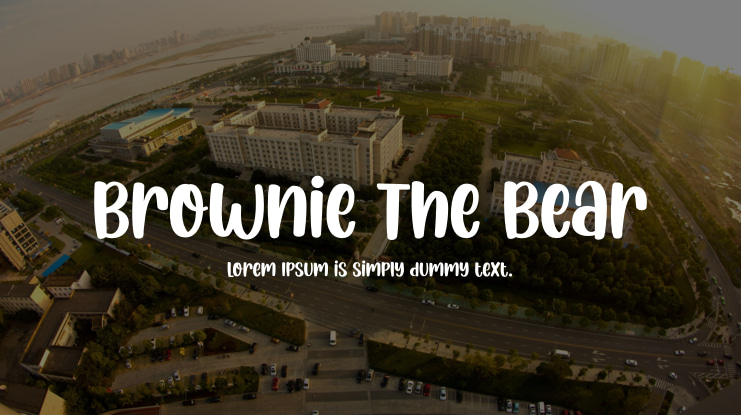 Brownie The Bear Font