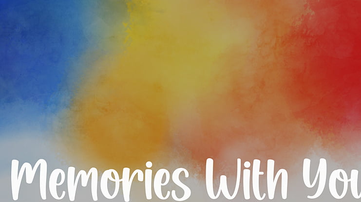 Memories With You Font