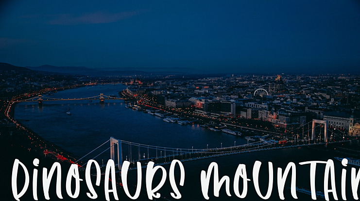 Dinosaurs Mountain Font