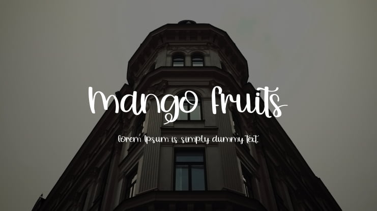 Mango Fruits Font
