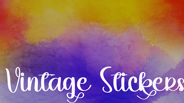 Vintage Stickers Font