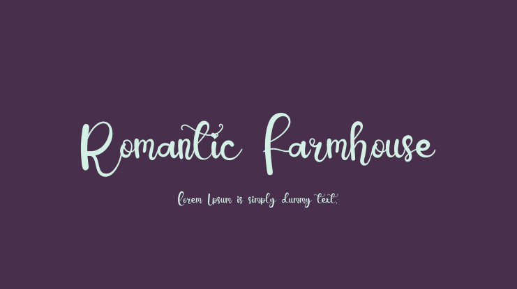 Romantic Farmhouse Font
