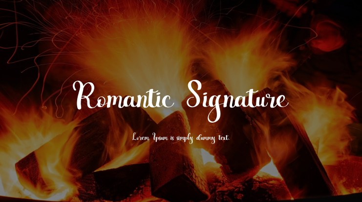 Romantic Signature Font